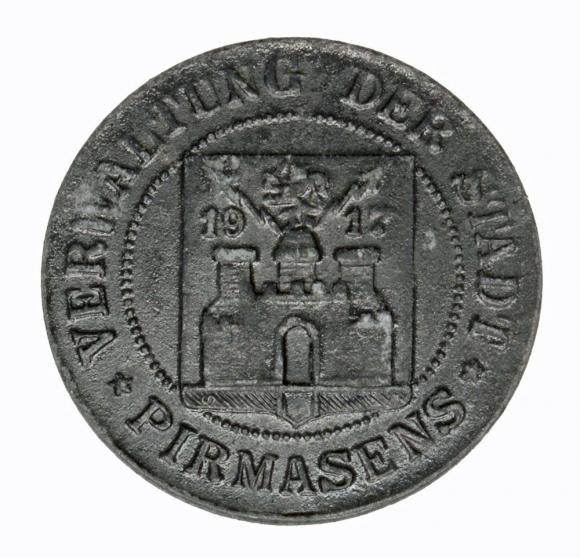 5 pfennig 1917 Pirmasens Pfalz (2)