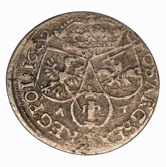 6 groschen 1662 Johann Kasimir Krakow (2)