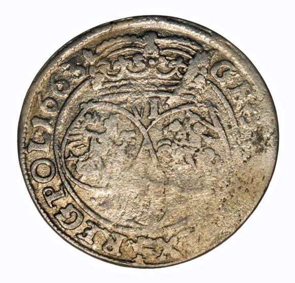 6 groschen 1663 Johann Kasimir Krakow (2)