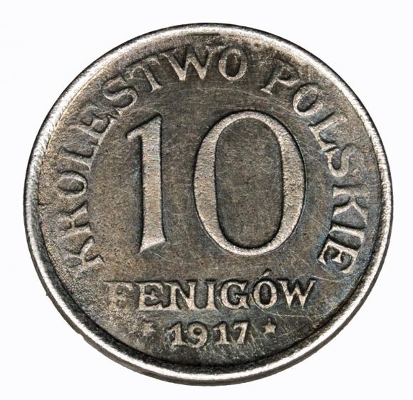 10 pfennig 1917 Polish Kingdom Stuttgart (1)