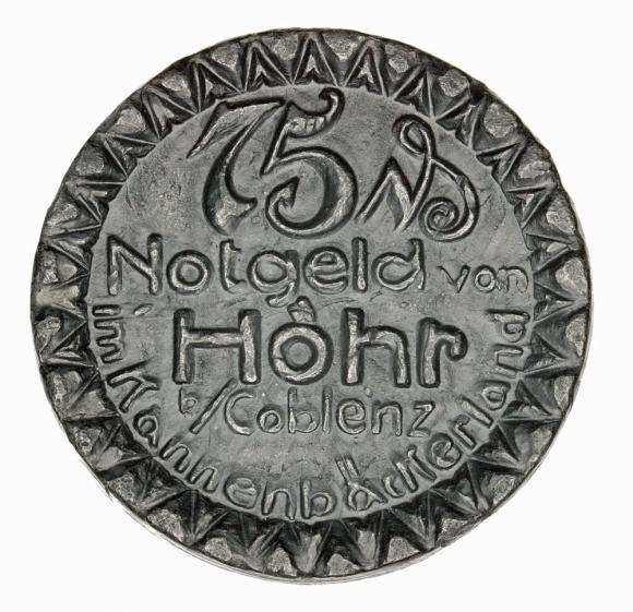 75 pfennig 1921 Hohn
