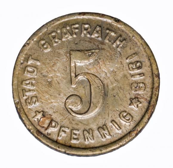 5 pfennig 1919 Grafrath Rhineland (1)