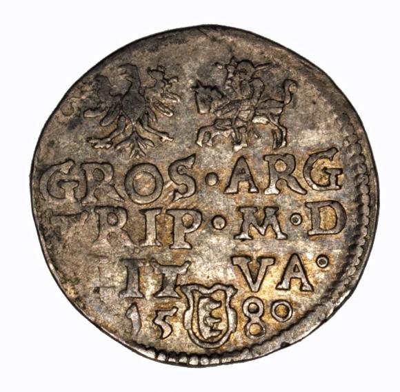 3 groschen 1580 Stephen Bathory Vilnius (2)