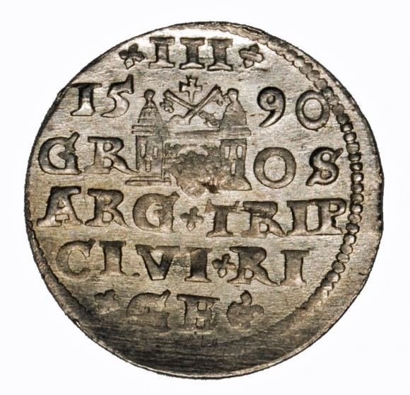 3 groschen 1590 Sigismund III Vasa Riga (2)