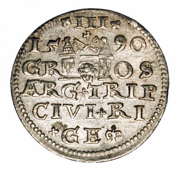 3 groschen 1590 Sigismund III Vasa Riga (2)