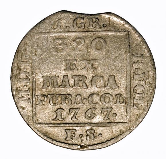 Silver groschen 1767 Stanislaw August Poniatowski Warsaw (1)