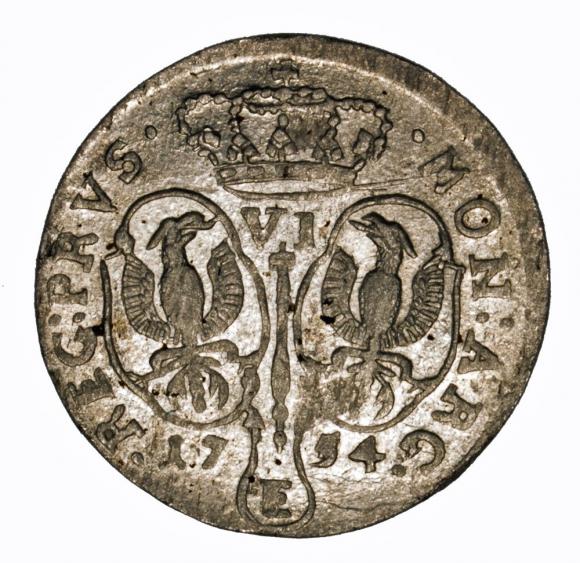 6 groschen 1754 Frederick the Great Prussia Kaliningrad