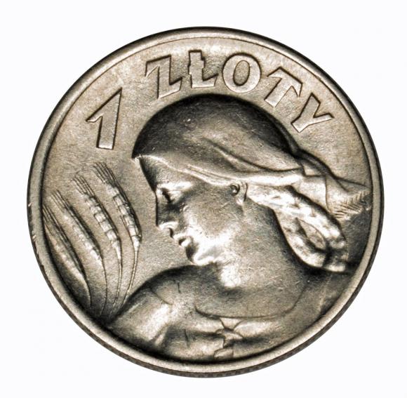 1 zloty 1925 woman with ears of grain London (1)