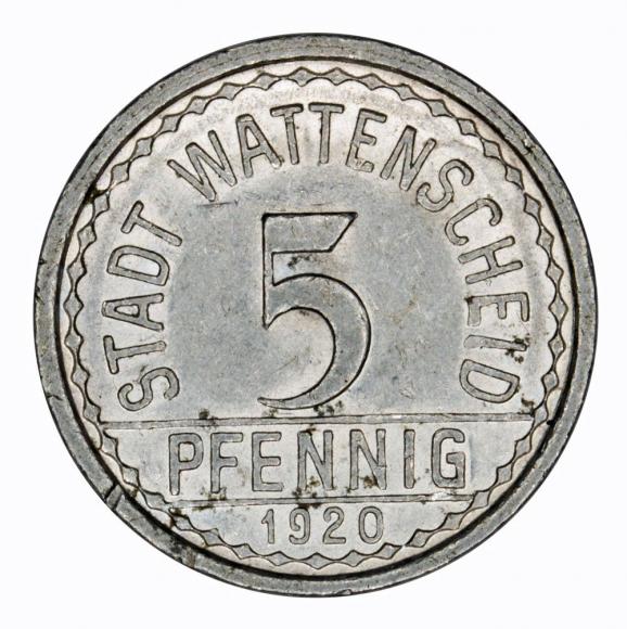 5 pfennig 1920 Wattenscheid Westphalia