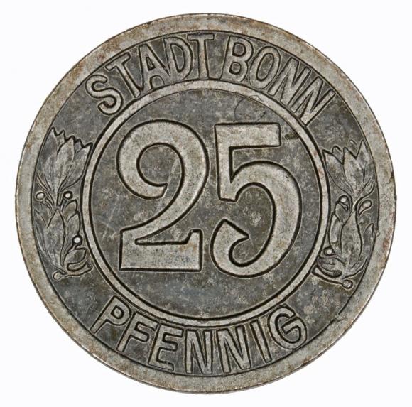 25 pfennig 1920 Bonn Rhineland