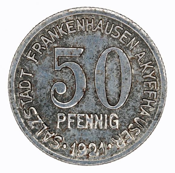 50 fenigów 1921 Frankenhausen Turyngia