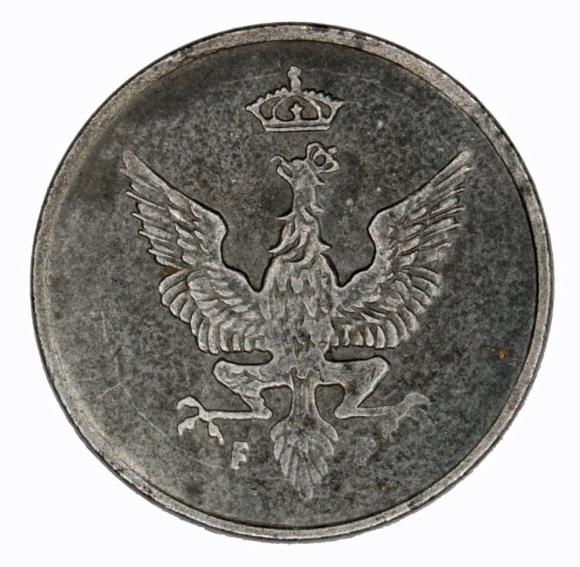 1 pfennig 1918 Polish Kingdom Stuttgart (2)