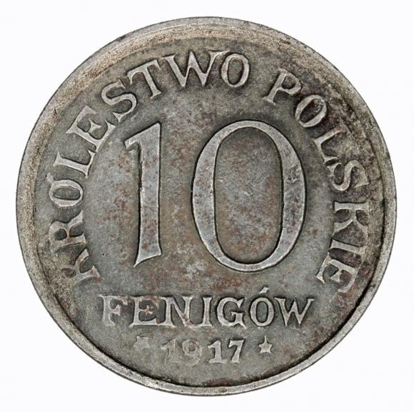 10 pfennig 1917 Polish Kingdom Stuttgart (1)