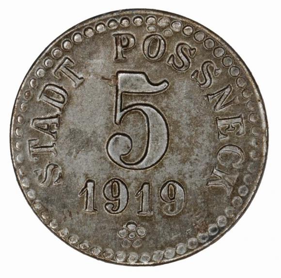 5 pfennig 1919 Posseneck Saxony (1)