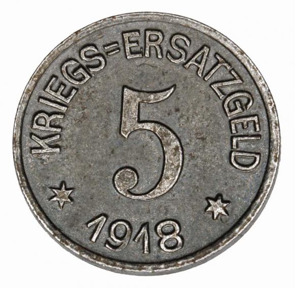 5 pfennig 1918 Crefeld Rhineland (1)