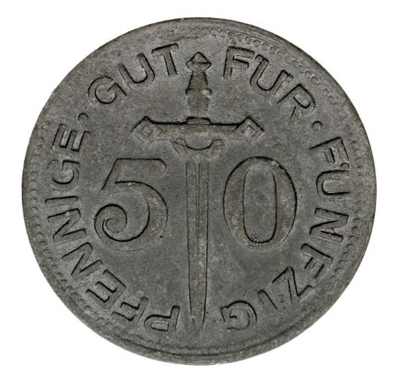 50 pfennig 1917 Solingen Rhineland (2)