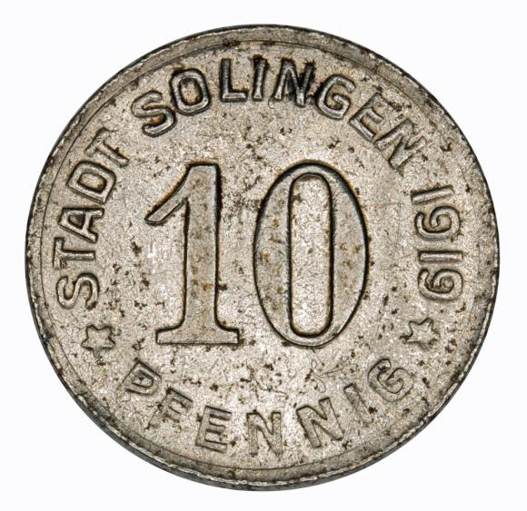 10 pfennig 1919 Solingen Rhineland (1)