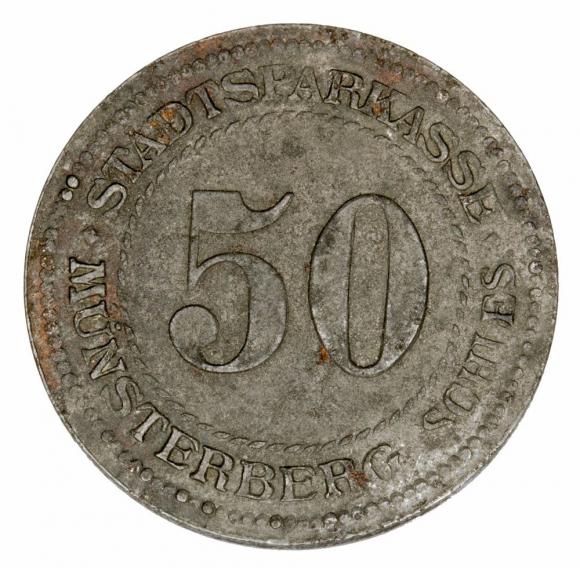 50 fenigów 1919 Ziębice Munsterberg