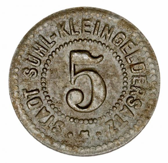 5 pfennig Suhl Thuringia