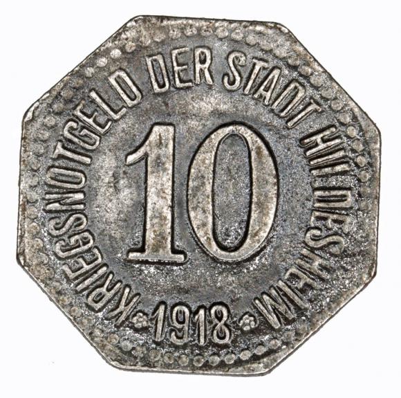 10 pfennig 1918 Hildesheim Hanover (1)