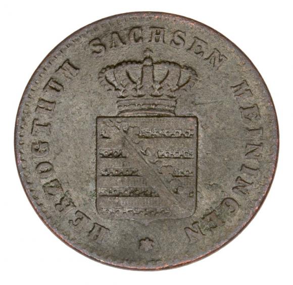 2 pfennig 1869 Georg II Saxony Meiningen