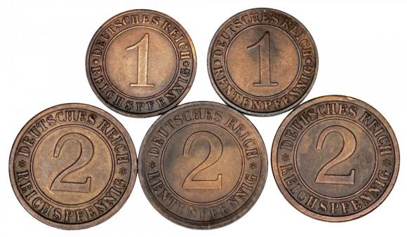 Set Weimar Republic Germany 5 pieces (1)
