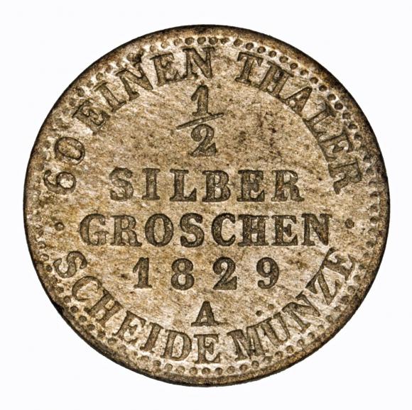 1/2 silver groschen 1829 Frederick William III Prussia Berlin