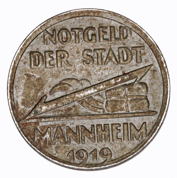 5 pfennig 1919 Mannheim Baden (1)