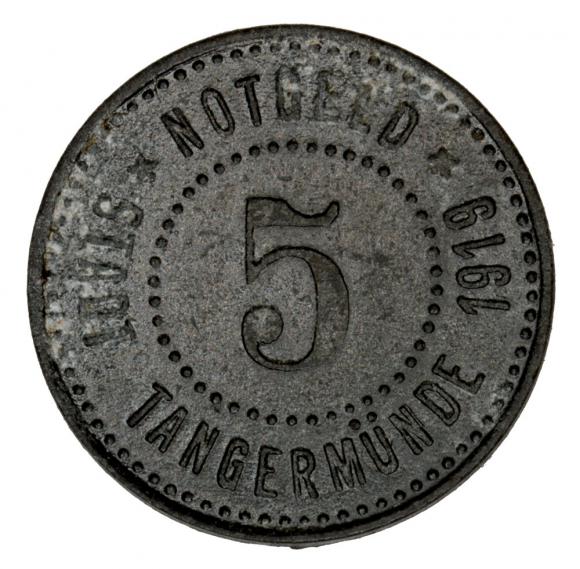 5 pfennig 1919 Tangermunde Saxony (1)