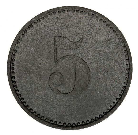 5 pfennig 1919 Tangermunde Saxony (2)