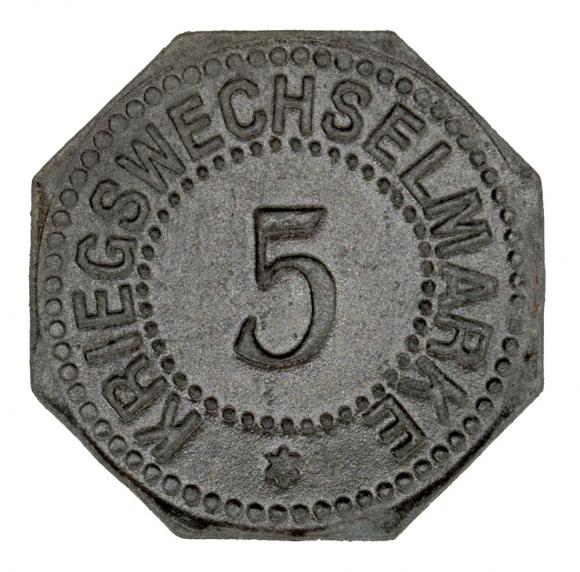 5 pfennig 1917 Bergdorf (2)