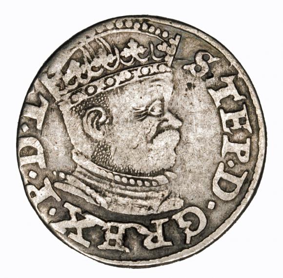 3 groschen 1586 Stephen Bathory Riga