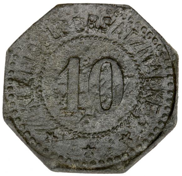 10 pfennig 1917 Saargemund Lorraine