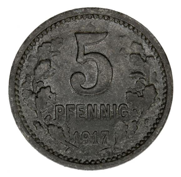 5 pfennig 1917 Bonn Rhineland