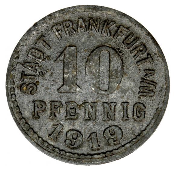 10 pfennig 1919 Frankfurt Hesse (1)