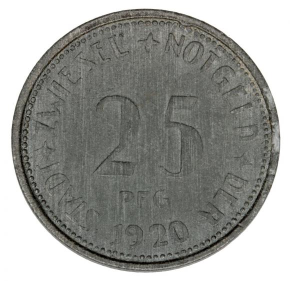 25 pfennig 1920 Zwiesel Bavaria