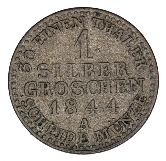 1 silver groschen 1844 Frederick William IV Germany Prussia Berlin A