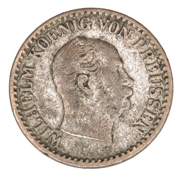 1 silver groschen 1863 Wilhelm I Hohenzollern Germany Prussia Berlin A