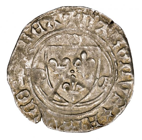 Groschen Charles VI France (1)