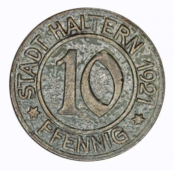 10 pfennig 1921 Haltern Westphalia (1)
