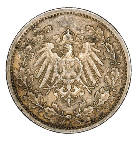 1/2 mark 1916 Wilhelm II Prussia Berlin A