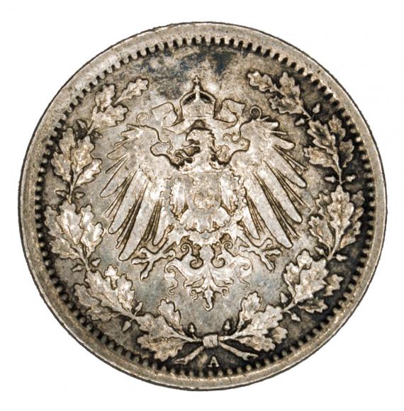 1/2 mark 1918 Wilhelm II Prussia Berlin A