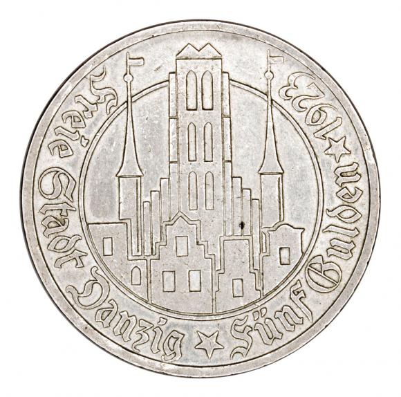 5 gulden 1923 Free City of Danzig Gdansk Utrecht (1)