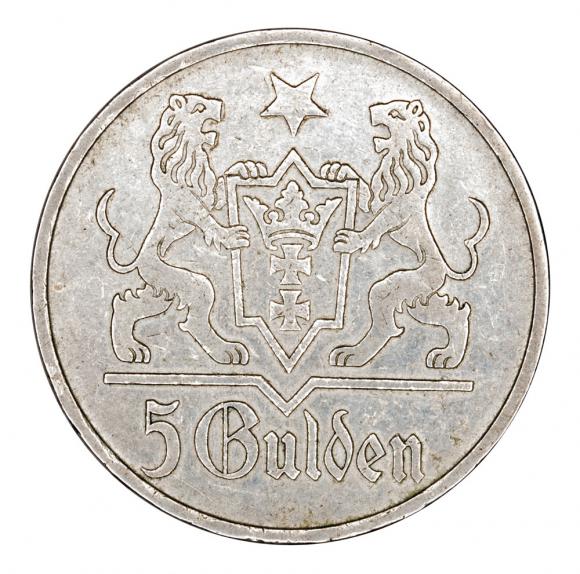 5 gulden 1923 Free City of Danzig Gdansk Utrecht (2)