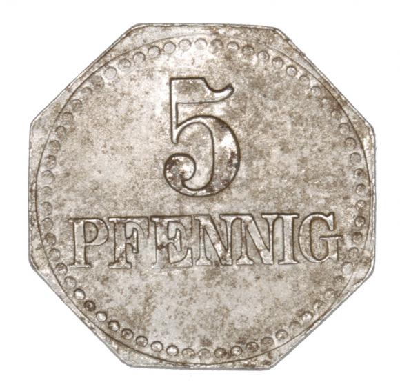 5 pfennig 1917 Warburg Westphalia