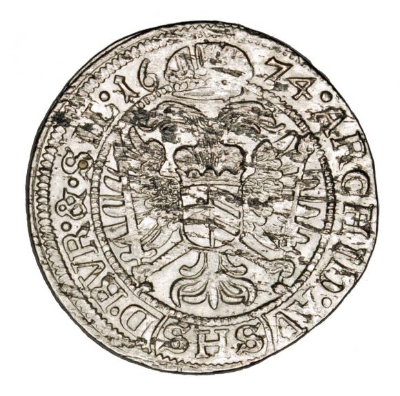 6 kreuzer 1674 Leopold I Wroclaw