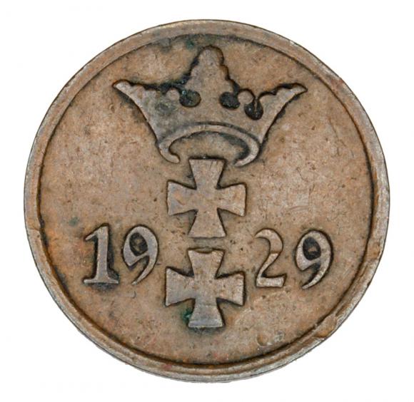 1 pfennig 1929 Free City of Danzig Gdansk (1)