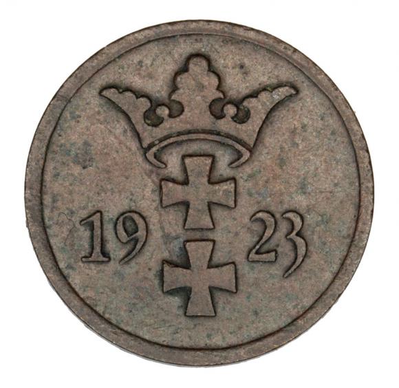2 pfennig 1923 Free City of Danzig Gdansk