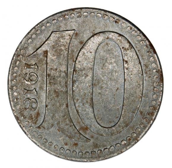 10 pfennig 1918 Mainz Hesse (2)