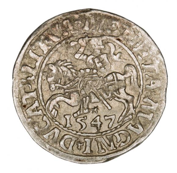 Half groschen 1547 Sigismund II Augustus Vilnius (1)